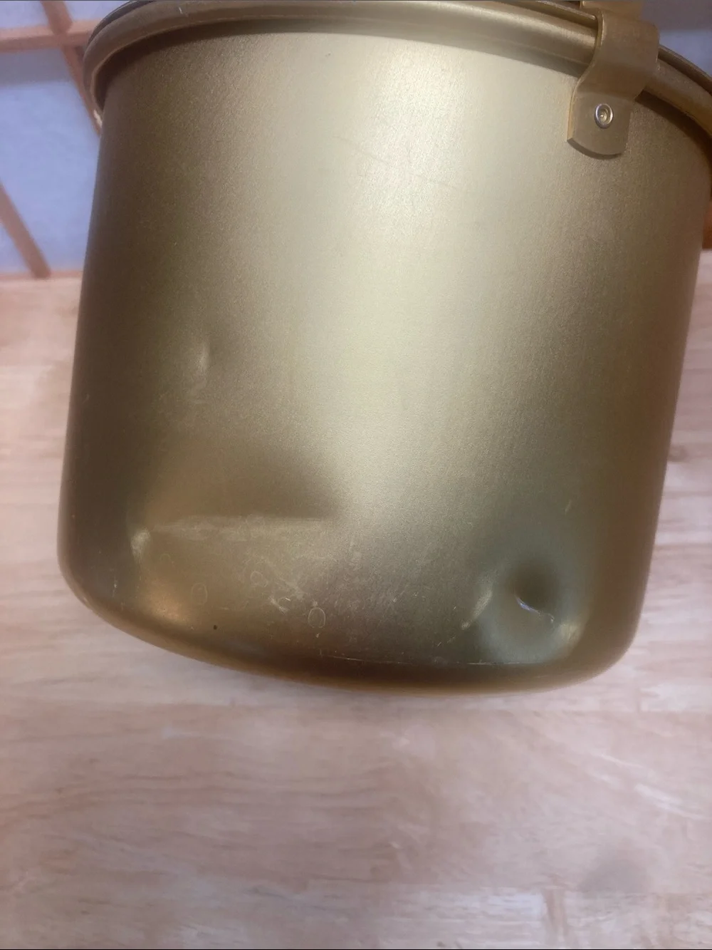 VTG 70s Rival Crock-Pot Bread 'N Cake Bake Pan & Trivet Rack Gold